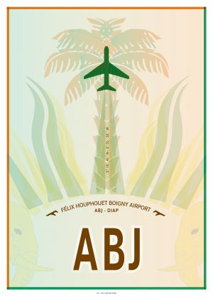 IATA Airport Design ABJ Kunstdruck