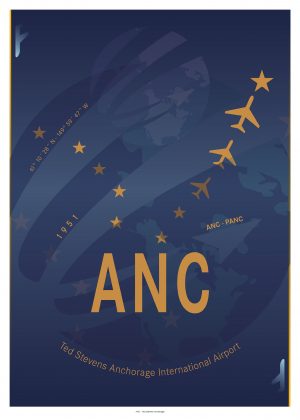 IATA Airport Design ANC Kunstdruck