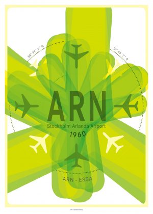 IATA Airport Design ARN Kunstdruck
