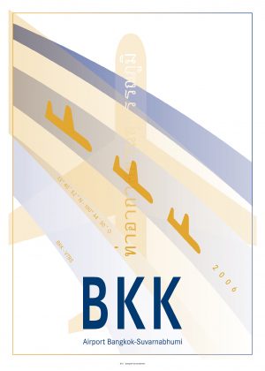 IATA Airport Design BKK Kunstdruck