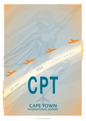 IATA Airport Design CPT Kunstdruck