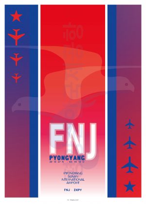 IATA Airport Design FNJ Kunstdruck