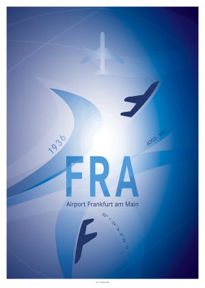IATA Airport Design FRA Kunstdruck