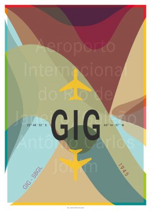 IATA Airport Design GIG Kunstdruck