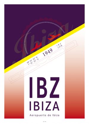 IATA Airport Design IBZ Kunstdruck