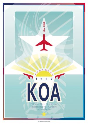 IATA Airport Design KOA Kunstdruck