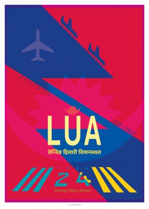 IATA Airport Design LUA Kunstdruck