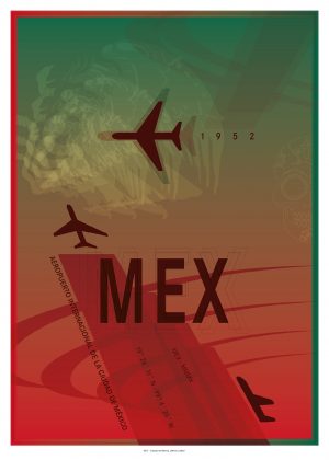 IATA Airport Design MEX Kunstdruck