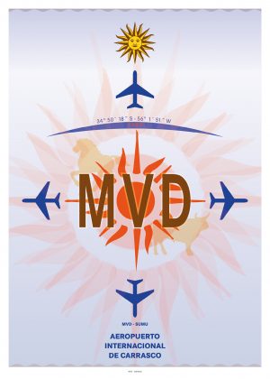 IATA Airport Design MVD Kunstdruck