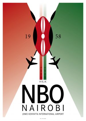 IATA Airport Design NBO Kunstdruck