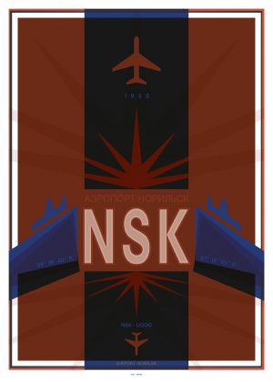 IATA Airport Design NSK Kunstdruck