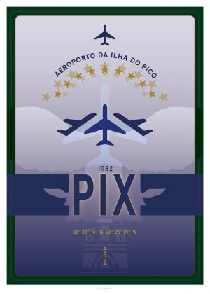 IATA Airport Design PIX Kunstdruck