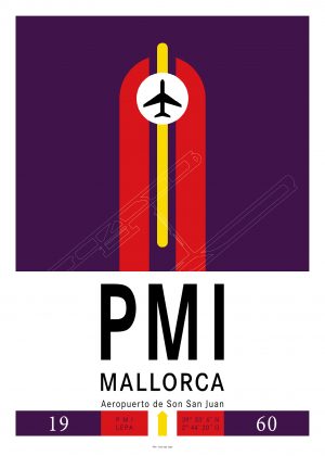 IATA Airport Design PMI Kunstdruck