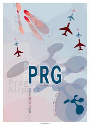 IATA Airport Design PRG Kunstdruck