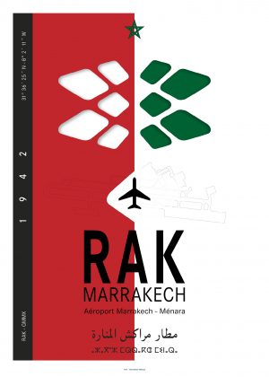 IATA Airport Design RAK Kunstdruck