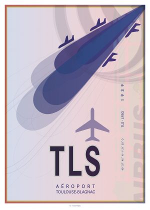 IATA Airport Design TLS Kunstdruck