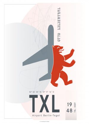IATA Airport Design TXL Kunstdruck