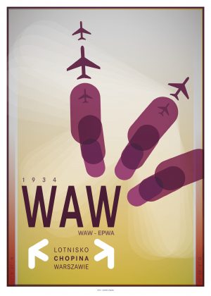 IATA Airport Design WAW Kunstdruck