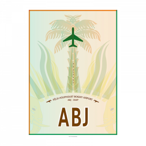 IATA Airport Design ABJ Kunstdruck
