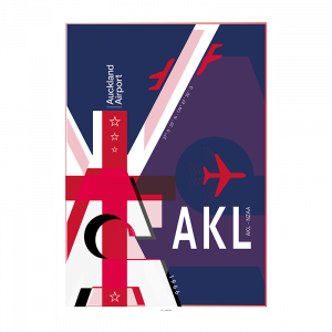 IATA Airport Design AKL Kunstdruck